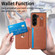 Card Wallet Kickstand Back Phone Case with Tool Knife for Samsung Galaxy Z Fold5 5G - Brown