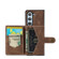 JEEHOOD Retro Magnetic Detachable Wallet Phone Case for Samsung Galaxy Z Fold5 5G - Brown