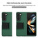 Three-dimensional Folding Holder PC Phone Case for Samsung Galaxy Z Fold5 5G - Green