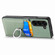 Carbon Fiber Card Wallet Ring Holder Phone Case for Samsung Galaxy Z Fold5 5G - Green