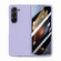 JUNSUNMAY 9H Tempered Glass Protector Folding PC Phone Case for Samsung Galaxy Z Fold5 5G - Purple