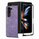 Skin-feel Solid Color PU Back Cover Phone Case for Samsung Galaxy Z Fold5 5G - Purple