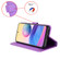 Diamond Texture Leather Phone Case with Pen Slot for Samsung Galaxy Z Fold5 5G - Purple