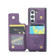 CaseMe C22 PC+TPU Business Style RFID Anti-theft Leather Phone Case for Samsung Galaxy Z Fold5 5G - Purple