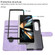 Heart Pattern Skin Feel Leather Phone Case for Samsung Galaxy Z Fold5 5G - Purple