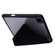 Deformation Transparent Acrylic Horizontal Flip PU Leather Tablet Case with Multi-folding Holder & Sleep / Wake-up Function & Pen Slot for iPad Pro 11 - Black