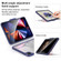 Mutural Transparent Holder Tablet Case for iPad Pro 11 - Blue