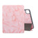 Marble Texture Horizontal Flip Leather Tablet Case with Three-folding Holder & Sleep / Wake-up Function for iPad Pro 11 - Pink