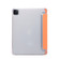 Three-folding Electric Pressed Skin Texture Horizontal Flip Shockproof Transparent TPU + PU Leather Tablet Case with Holder & Pen Slot & Sleep / Wake-up Function for iPad Pro 11 - Orange