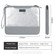 Leather Tablet Case Bag for iPad Pro 11 - Silver Grey