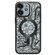Electroplated Circuit Board Pattern MagSafe Phone Case for iPhone 12 - Black