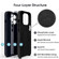 Microfiber Liquid Silicone Shockproof Phone Case for iPhone 12 - Black