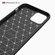 Brushed Texture Carbon Fiber TPU Case for iPhone 12 - Navy Blue