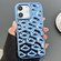Cloud Texture Electroplated TPU Phone Case for iPhone 12 - Blue