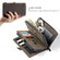 CaseMe 018 Detachable Multi-functional Horizontal Flip Leather Case, with Card Slot & Holder & Zipper Wallet & Photo Frame for iPhone 12 - Brown