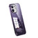 SULADA Electroplated Transparent Glittery TPU Phone Case for iPhone 12 - Purple