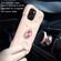 Shockproof Silicone + PC Protective Case with Dual-Ring Holder for iPhone 12 - Rose Gold