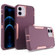 2 in 1 Magnetic PC + TPU Phone Case for iPhone 12 - Purple Red+Pink