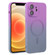 Liquid TPU Silicone Gradient MagSafe Phone Case for iPhone 12 - Purple
