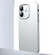 Frosted Metal Material Phone Case with Lens Protection for iPhone 12 - White