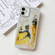 Oil Painting Electroplating TPU Phone Case for iPhone 12 - White