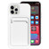 TPU + Flannel Lining Shockproof Case with Card Slots for iPhone 12 - White