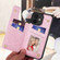 Printed Double Buckle RFID Anti-theft Phone Case for iPhone 12 - Pastoral Rose