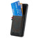 Denim Texture Leather Skin Phone Case with Card Slot for Samsung Galaxy S24 Ultra 5G - Black