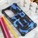 Camouflage Armor Kickstand TPU + PC Magnetic Phone Case for Samsung Galaxy S24 Ultra 5G - Dark Blue