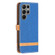 Color Block Denim Texture Leather Phone Case for Samsung Galaxy S24 Ultra 5G - Royal Blue