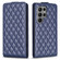 Diamond Lattice Vertical Flip Leather Phone Case for Samsung Galaxy S24 Ultra 5G - Blue