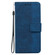 Geometric Embossed Leather Phone Case for Samsung Galaxy S24 Ultra 5G - Blue