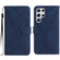 Stitching Embossed Leather Phone Case for Samsung Galaxy S24 Ultra 5G - Blue