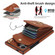 Rhombic Texture Card Bag Phone Case with Long Lanyard for Samsung Galaxy S24 Ultra 5G - Brown
