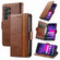 CaseNeo Splicing Dual Magnetic Buckle Leather Phone Case for Samsung Galaxy S24 Ultra 5G - Brown