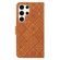 Ethnic Style Embossed Pattern Leather Phone Case for Samsung Galaxy S24 Ultra 5G - Brown