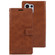 GOOSPERY MANSOOR DIARY 9 Card Slots Leather Phone Case for Samsung Galaxy S24 Ultra 5G - Brown