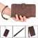 Litchi Texture Zipper Leather Phone Case for Samsung Galaxy S24 Ultra 5G - Brown