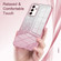 Gradient Glitter Powder Electroplated Phone Case for Samsung Galaxy S24 Ultra 5G - Pink