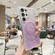MagSafe Glitter Hybrid Clear TPU Phone Case for Samsung Galaxy S24 Ultra 5G - Purple