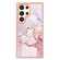 Electroplating Marble IMD TPU Phone Case with Ring Holder for Samsung Galaxy S24 Ultra 5G - Rose Gold 005