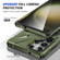 MagSafe Magnetic Shockproof Phone Case with Ring Holder for Samsung Galaxy S24 Ultra 5G - Dark Green