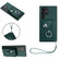 Organ Card Bag Ring Holder PU Phone Case with Lanyard for Samsung Galaxy S24 Ultra 5G - Green