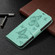 Embossing Two Butterflies Pattern Leather Phone Case for Samsung Galaxy S24 Ultra 5G - Green