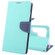 GOOSPERY FANCY DIARY Cross Texture Leather Phone Case for Samsung Galaxy S24 Ultra 5G - Mint Green