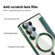 Shield Magsafe RFID Anti-theft Rhombus Leather Phone Case for Samsung Galaxy S24 Ultra 5G - Green