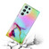 Laser Marble Pattern Clear TPU Shockproof Phone Case for Samsung Galaxy S24 Ultra 5G - Green