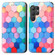 CaseNeo Colorful Magnetic Leather Phone Case for Samsung Galaxy S24 Ultra 5G - Colorful Cube