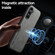 Skin Feel Magnetic Leather Back Phone Case for Samsung Galaxy S24 Ultra 5G - Light Grey