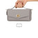 Crossbody Multi-functional Zipper Wallet Litchi Leather Phone Case for Samsung Galaxy S24 Ultra 5G - Grey